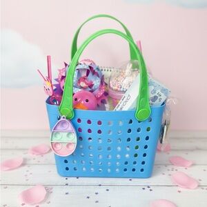 Colorful Kids Toy Basket with Pop Fidget
